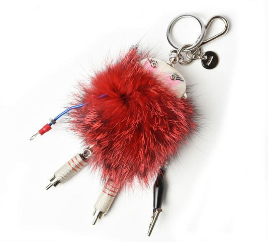 Prada Key Ring Key Holder Prada Key Trick Nancy Robot Trick Robot Red Multi