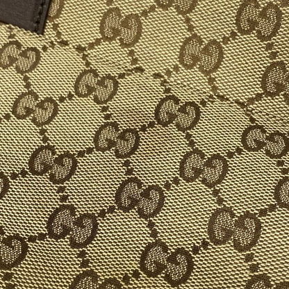 Gucci Waist Bag GG Canvas 145851 Canvas Brown Silver Hardware Women