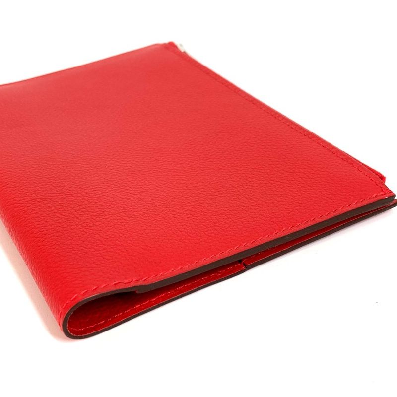 Hermes Notebook Cover Notebook Pad "EA Zip" PM Evercolor Rouge Ladieu Red