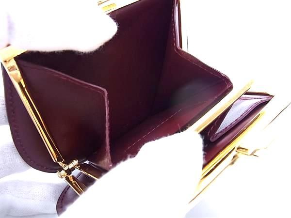 Cartier Must Line Leather Coin Case Coin Purse Coin Purse Bordeaux Fd0254
