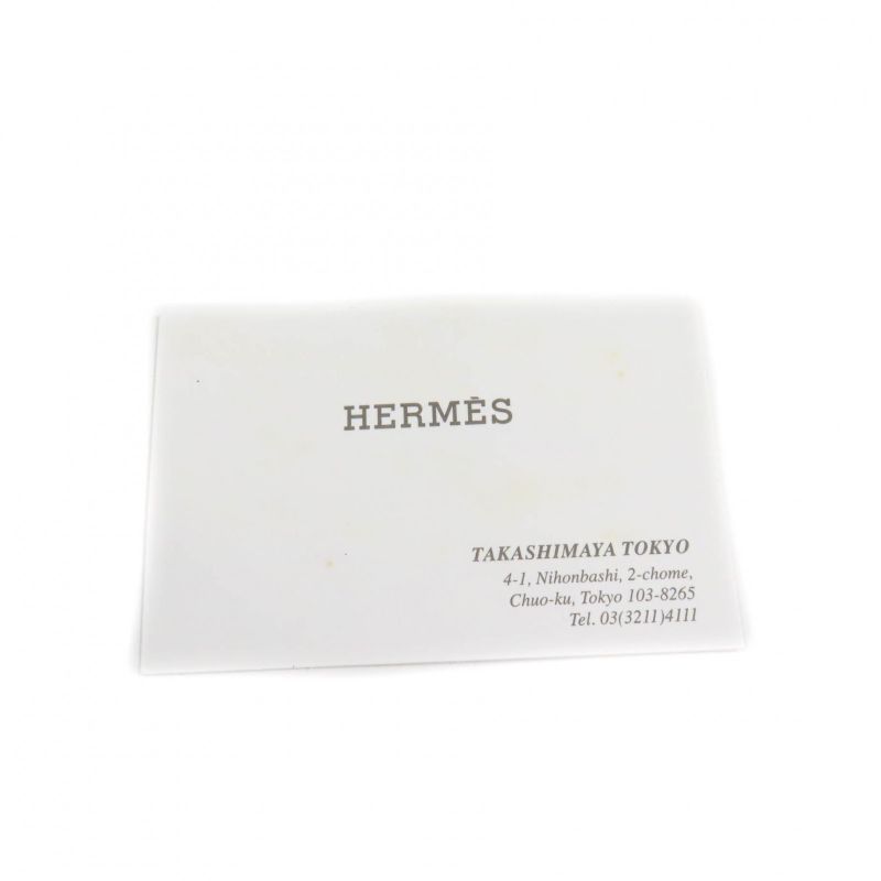 Hermes Bolide Pouch PM H Logo Embroidery Pouch / Cosmetic Pouch Navy Made In