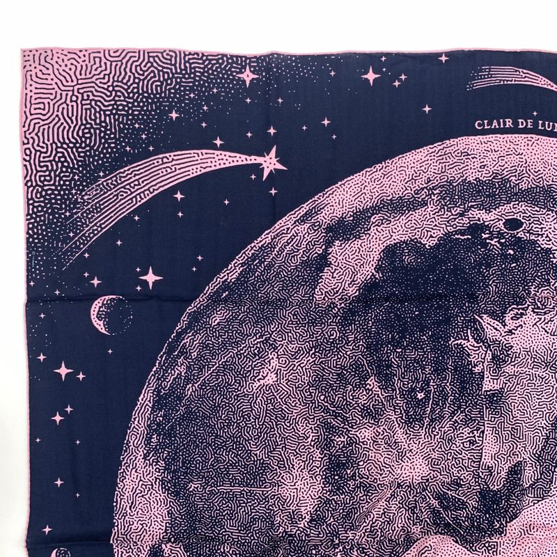 Hermes Carre Geant Carre 140 Clair DE LUNE Scarf Large Shawl Cashmere Silk Rose