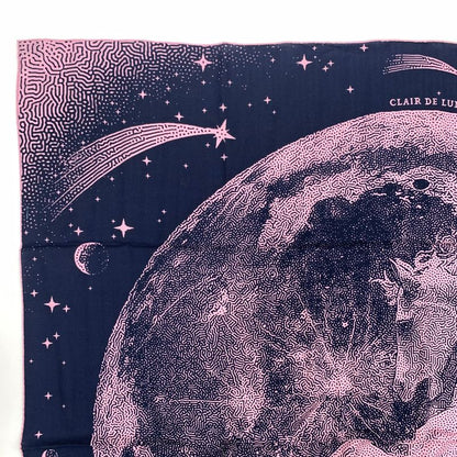 Hermes Carre Geant Carre 140 Clair DE LUNE Scarf Large Shawl Cashmere Silk Rose