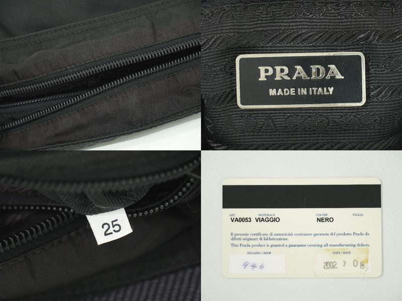 Authentic Prada Nylon Shoulder Bag Pochette Black Bag Pre-owned [follow-up