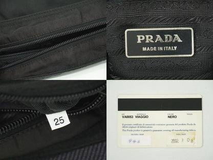 Authentic Prada Nylon Shoulder Bag Pochette Black Bag Pre-owned [follow-up
