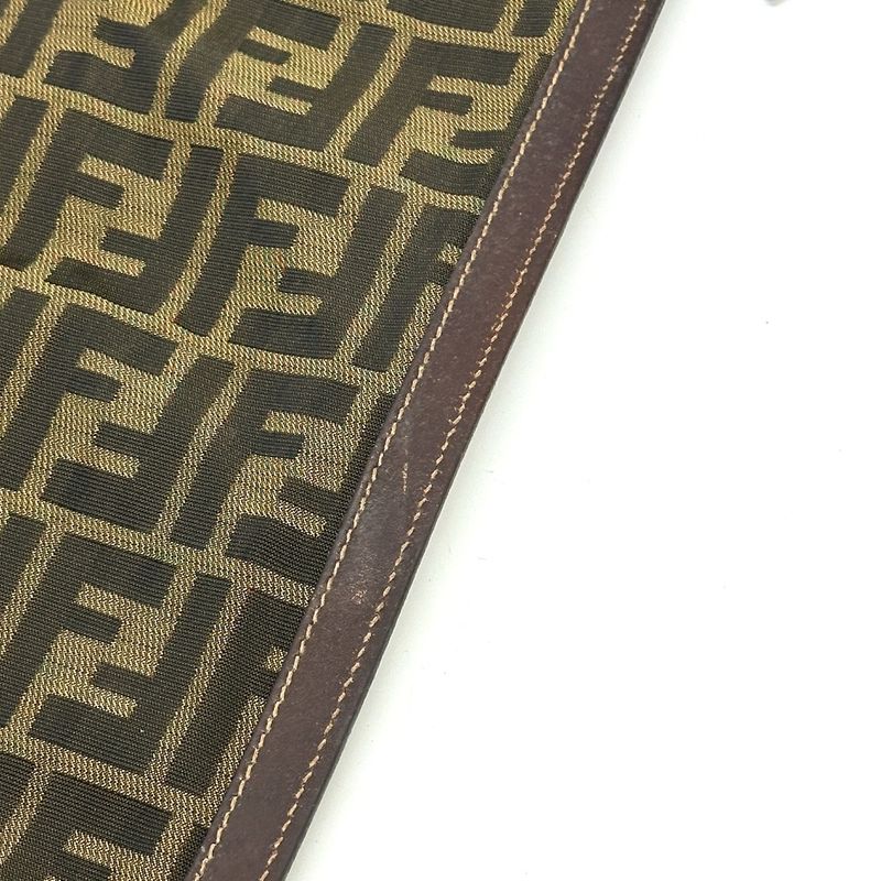 Fendi Second Bag Zucca Pattern Canvas Brown