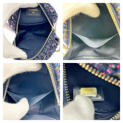 Chanel Tweed Round Chain Shoulder Bag Multicolor 429024 Shoulder Bag