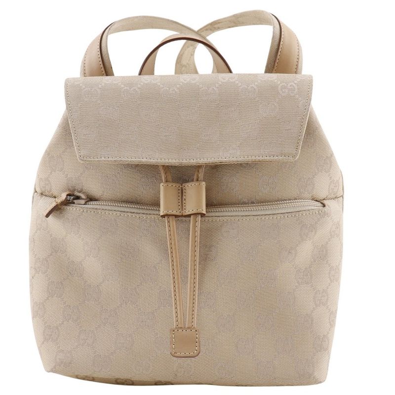 Gucci Backpack 003.0242 GG Canvas Beige Women's Backpack/daypack