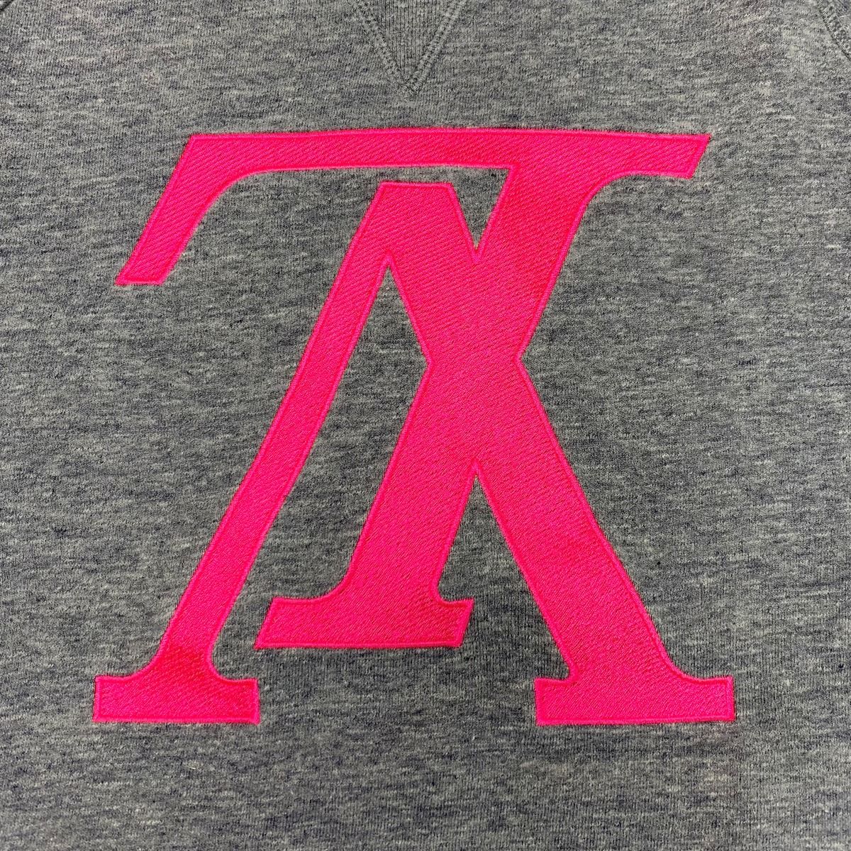 Louis Vuitton Upside Down LV Logo Rm182m Gvr Hfy20w Gray X Pink Sweatshirt