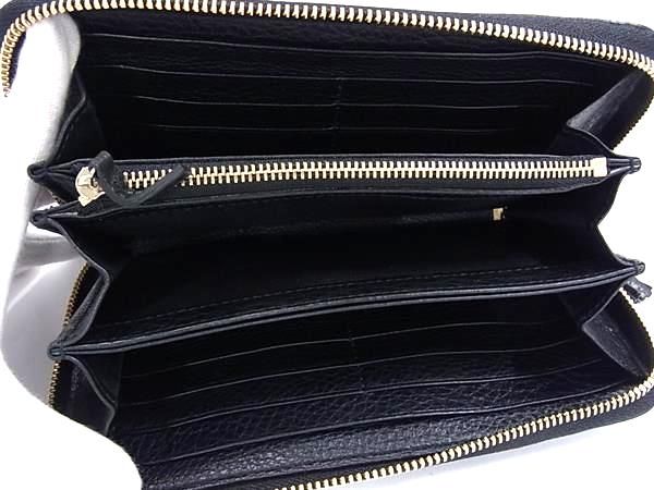 Gucci 303280 Soho Interlocking G Leather Round Zipper Long Wallet