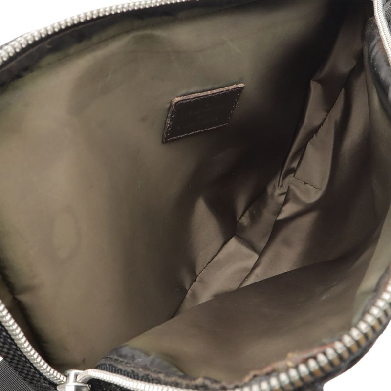 Louis Vuitton Damier Geant Arche Body Bag Waist Bag Hip Bag Canvas Noir Black