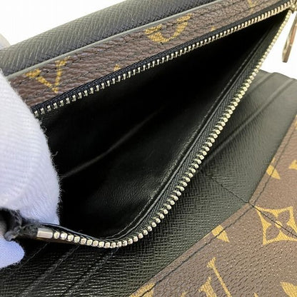 Louis Vuitton Monogram Macassar Portefeuille Ron M60168 Trifold Wallet Unisex