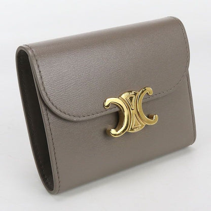 Celine Small Flap Wallet Triomphe 10d783dpv.18gt Tri-fold Wallet Leather Women