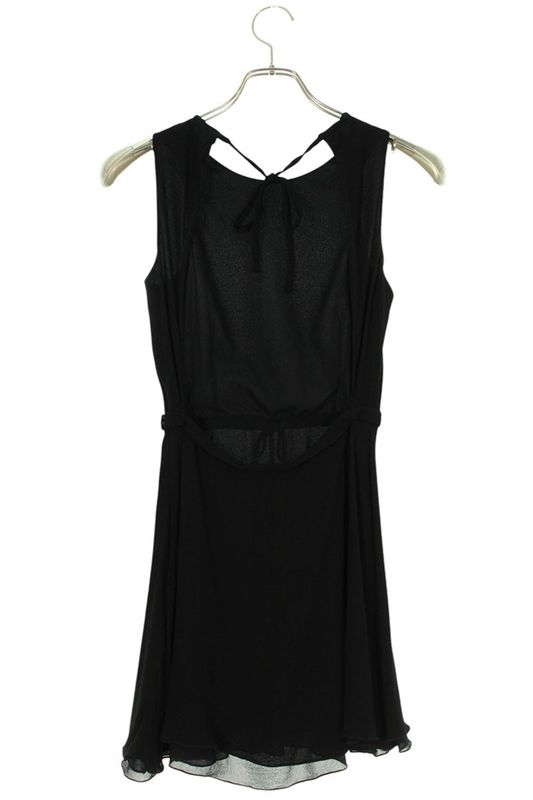 Saint Laurent Paris 23SS 729754 Y103w Back Open Sleeveless Dress Women's F34