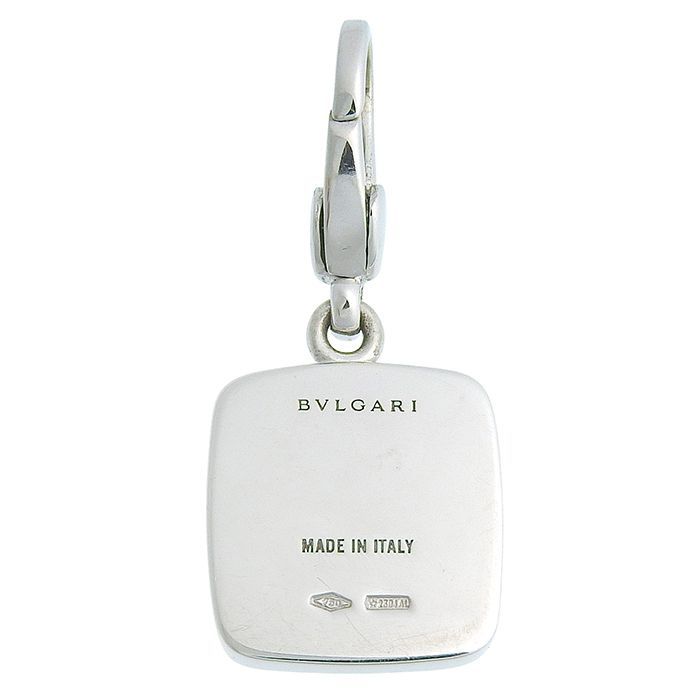 Bvlgari Bulgari Design Rhodochrosite Pendant Top 18K White Gold 750 White Gold