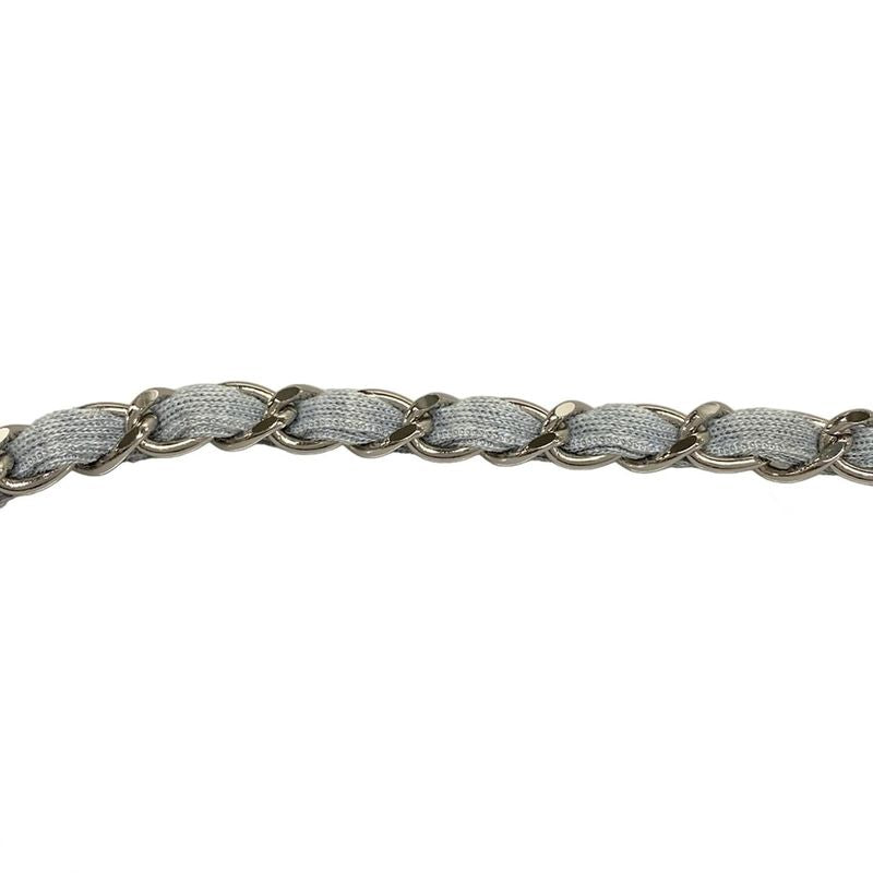 Chanel Shoulder Bag Single Flap Matelasse Light Blue Chain Shoulder/silver