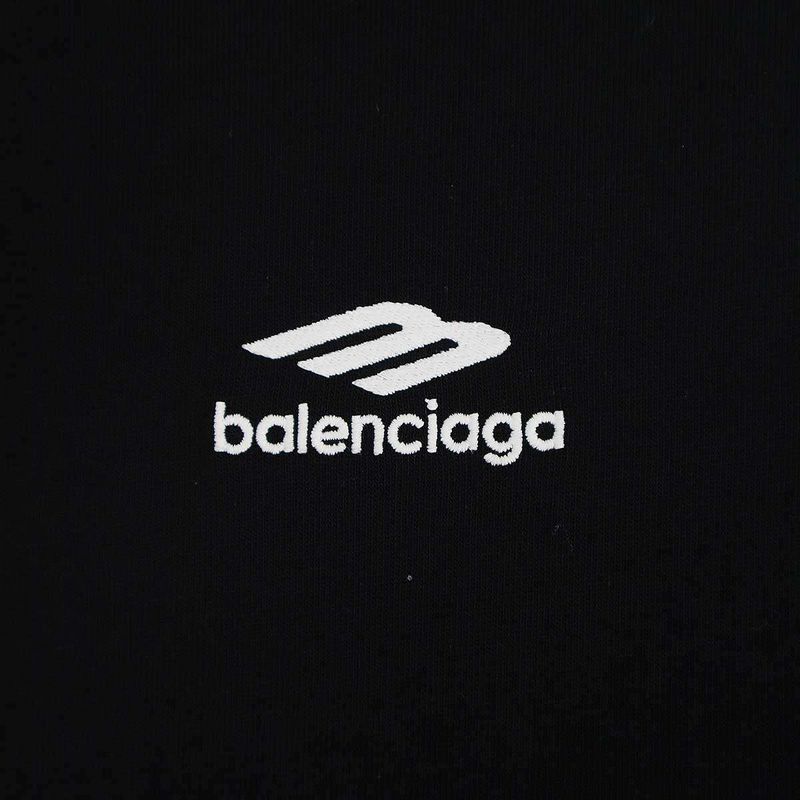 Balenciaga Logo Embroidery T-Shirt 802038 Tmva5 Black XS