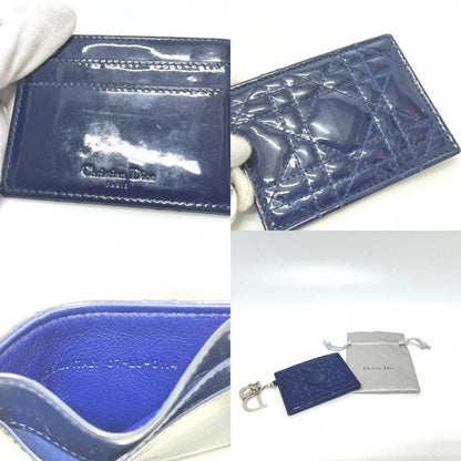DIOR Card Case Cannage Blue