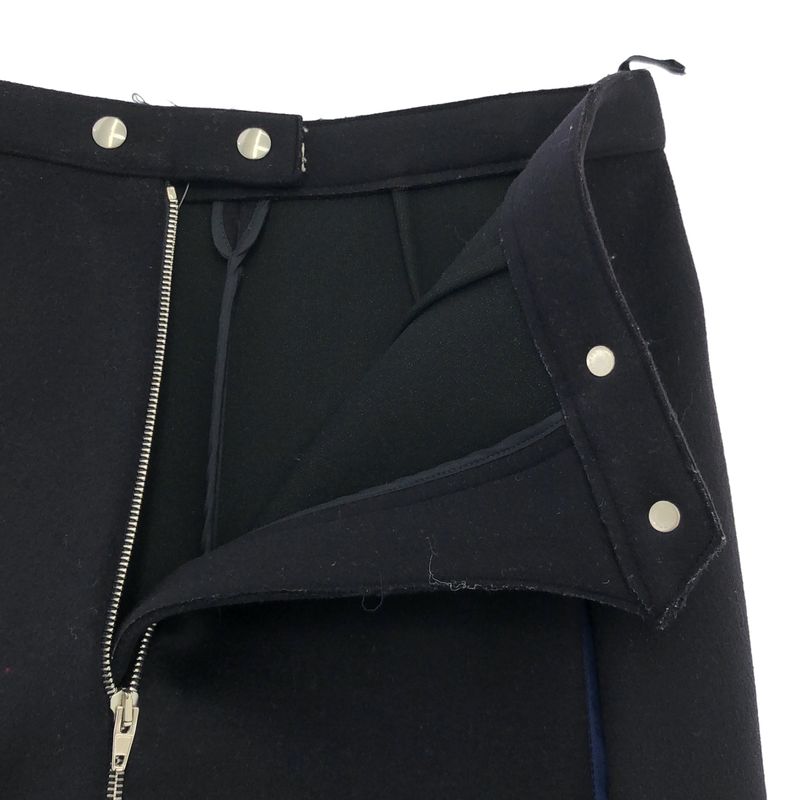 Celine by Phoebe Philo Celine Phoebe Philo Felt Wool Front Zip Skirt 2 2h42