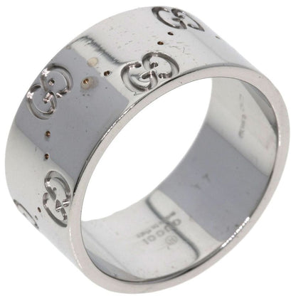 Gucci Icon Wide #15 Ring - 18K White Gold Ladies
