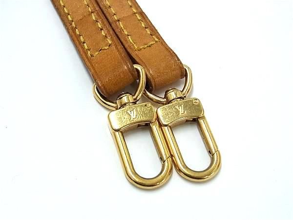 Louis Vuitton Leather Bag Shoulder Strap Crossbody Shoulder Women Men's Brown