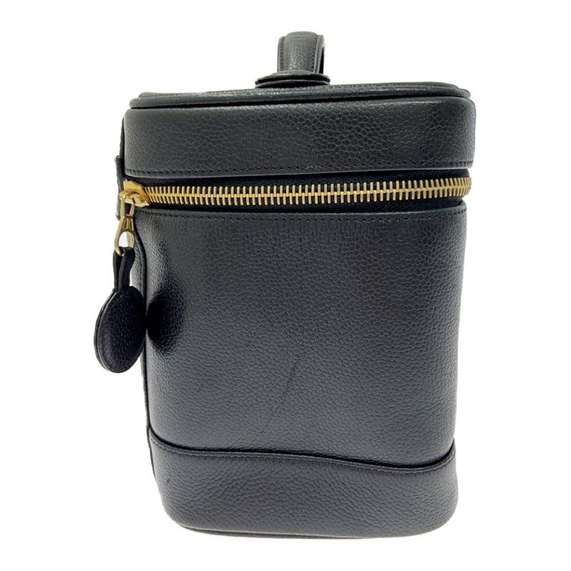 Chanel Caviar Skin Vanity Bag Black 424897 Handbag