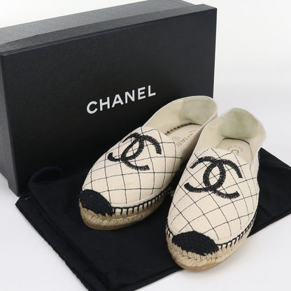 Chanel Espadrille Coco Marc Espadrille Canvas Scuff Deuce