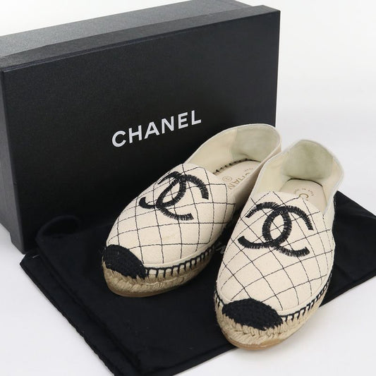 Chanel Espadrille Coco Marc Espadrille Canvas Scuff Deuce
