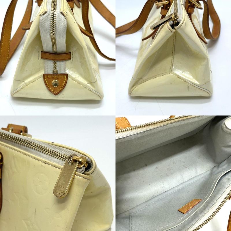 Louis Vuitton Handbag Rosewood Avenue M93508 Monogram Vernis Canvas Pe Lou White