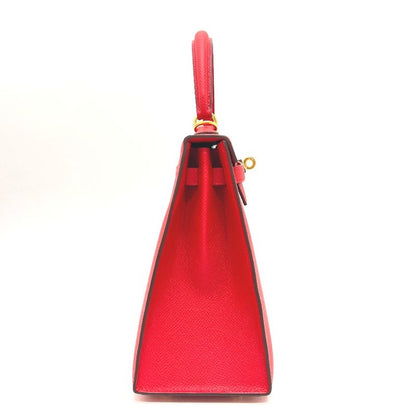Hermes Handbag Kelly 25 Outer Stitch Vaux Epson Rouge Radieux Gold Hardware Red
