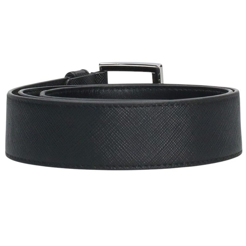 Prada Dnp098 Saffiano Leather Belt Men's 80