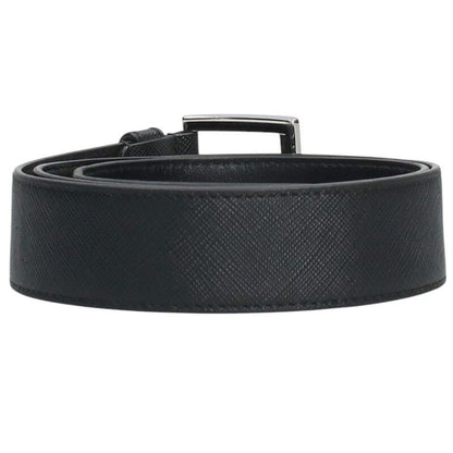 Prada Dnp098 Saffiano Leather Belt Men's 80