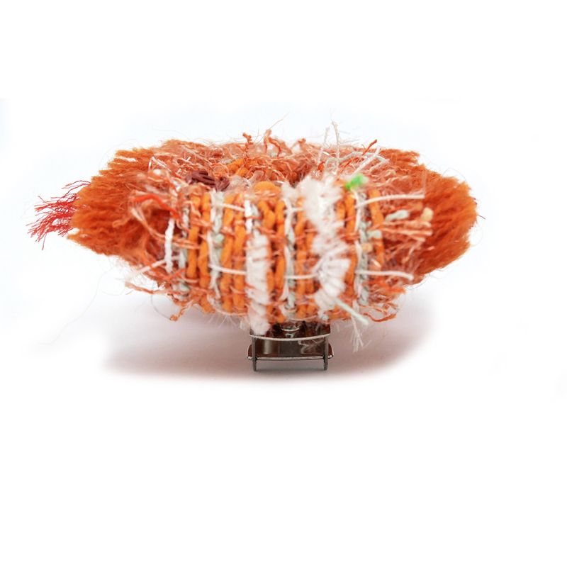 Chanel Valletta Tweed Orange A72446 Hair Ornament Hair Clip Accessories