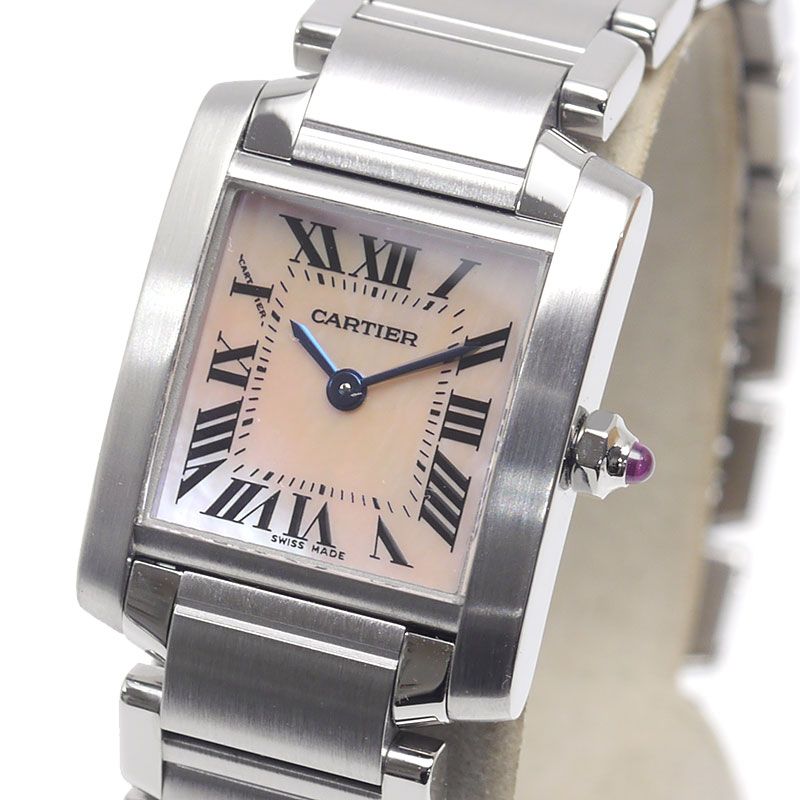 Cartier Tank Francaise SM W51028q3 Pink Shell Dial