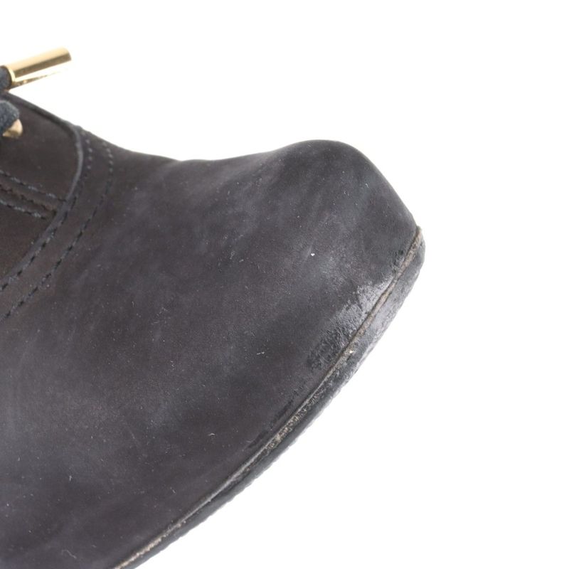 Louis Vuitton 10 Years Monogram Nubuckles Cles Zah Booties Women's 36 Ma0170