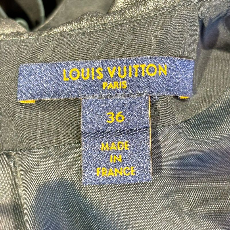 Louis Vuitton Ffld02hyl Sleeveless Cutwork Cles Zipper Dress Women Black 36