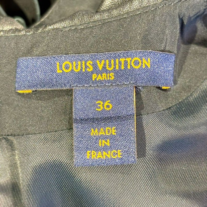 Louis Vuitton Ffld02hyl Sleeveless Cutwork Cles Zipper Dress Women Black 36