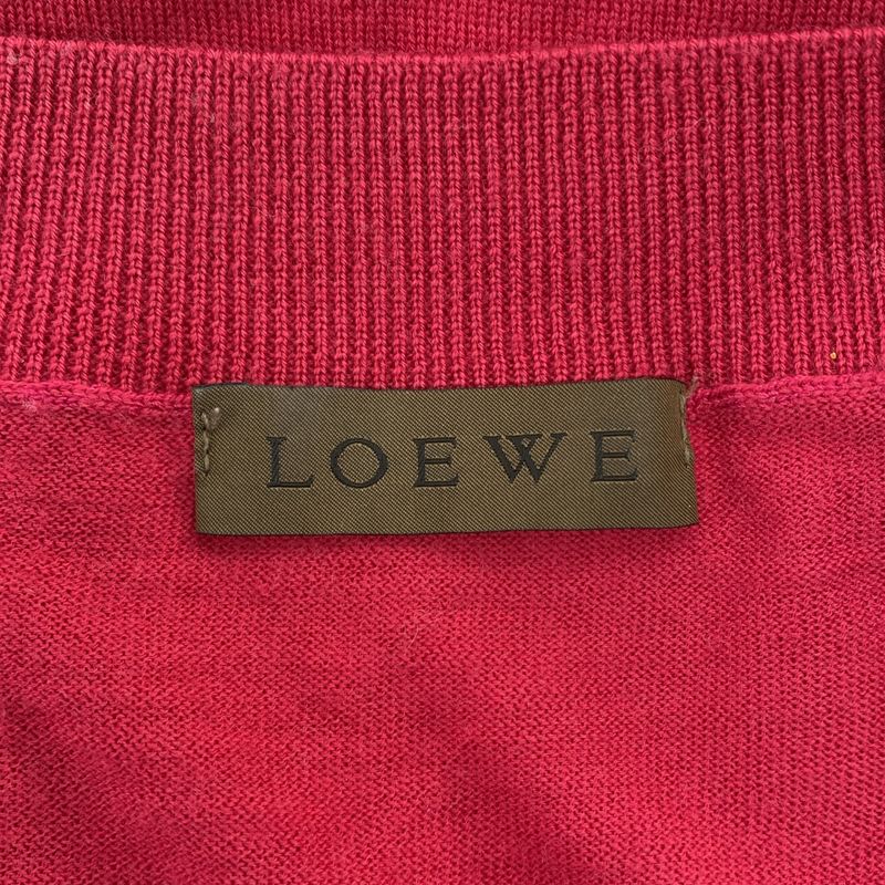 Loewe - Cut-out Summer Knit Sweater - S - Bordeaux - Women