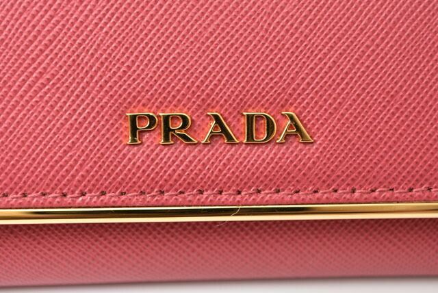 Prada Wallet Prada Long Wallet 1m1132 Saffiano Metal Saffiano Peonia