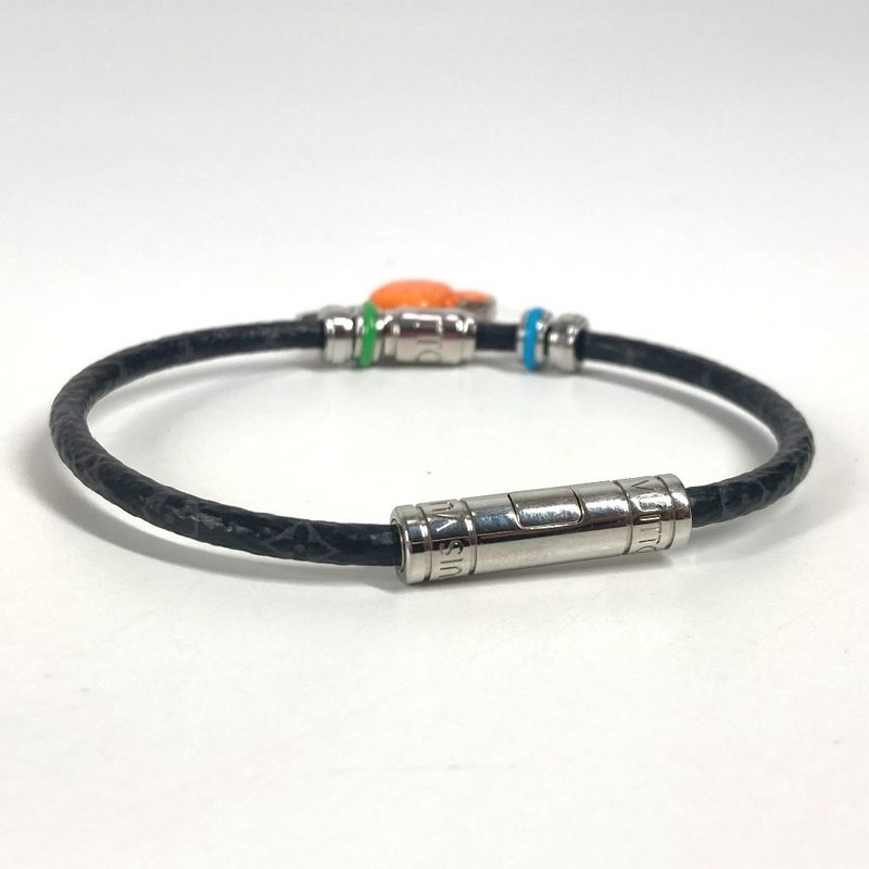 Louis Vuitton Bracelet Keep It Club M8822e Monogram Eclipse Canvas Black