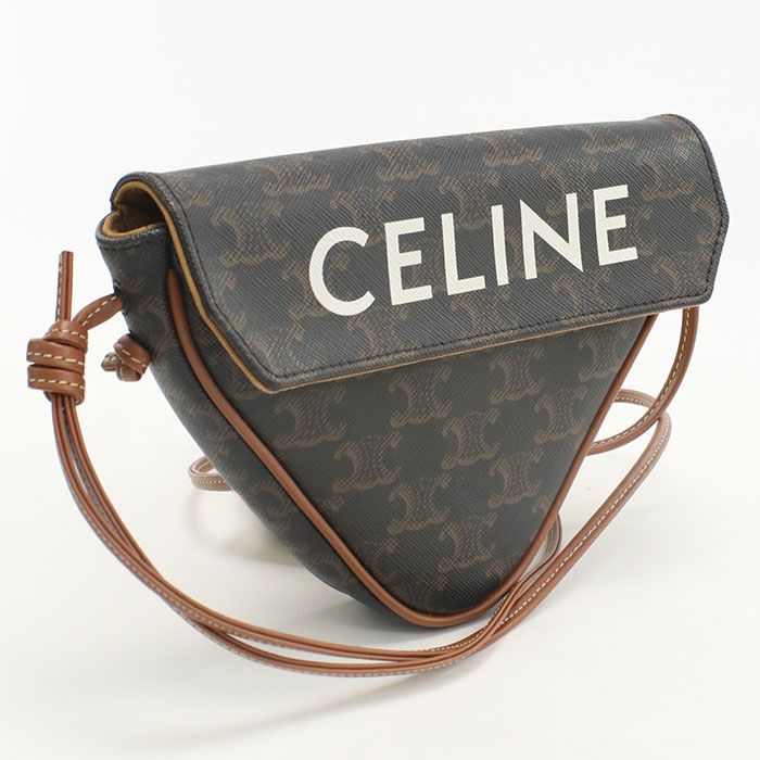 Celine Triomphe Canvas Crossbody Shoulder Bag Triomphe Canvas Scuff Deuce