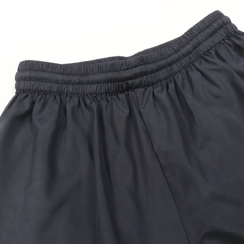 Prada 2021 P218g 100% Silk Triangle Logo Plate Shorts Black 38 Made In Italy