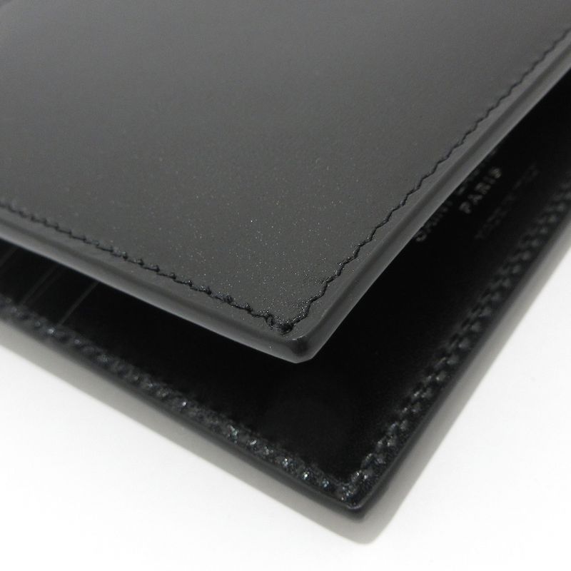 Saint Laurent Paris Wallet - 453276 Black Leather