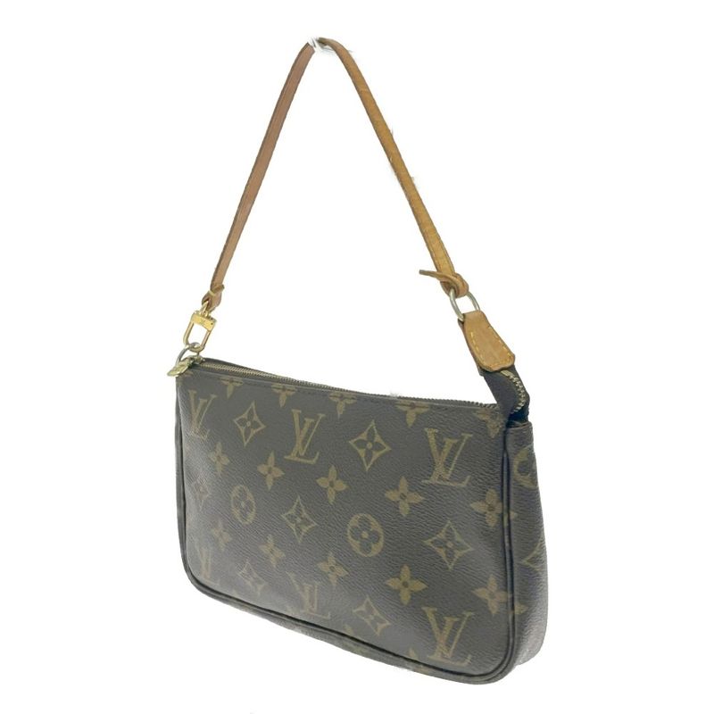 Louis Vuitton M51980 Monogram PVC Pochette and Accessoire Pouch Brown 425042