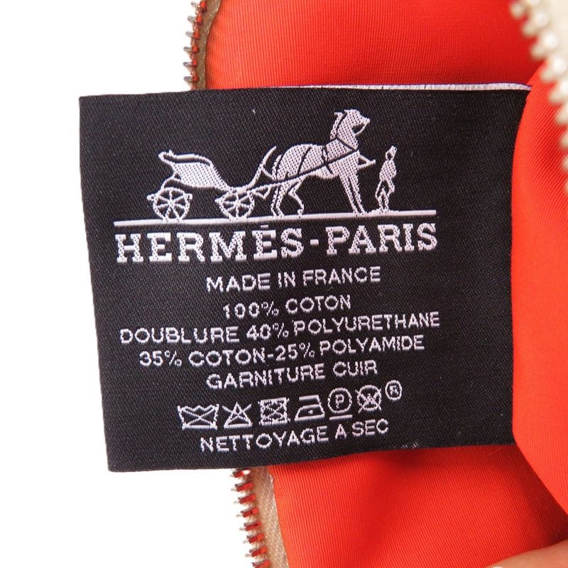 Hermes Bolide Pouch 16 Mini Cotton Beige Pouch 0774 Hermes