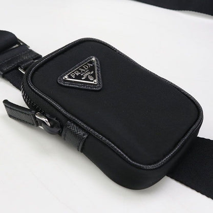 Prada Re-nylon 2vh112 2DMH F0002 Crossbody Shoulder Bag Nylon Saffiano Leather