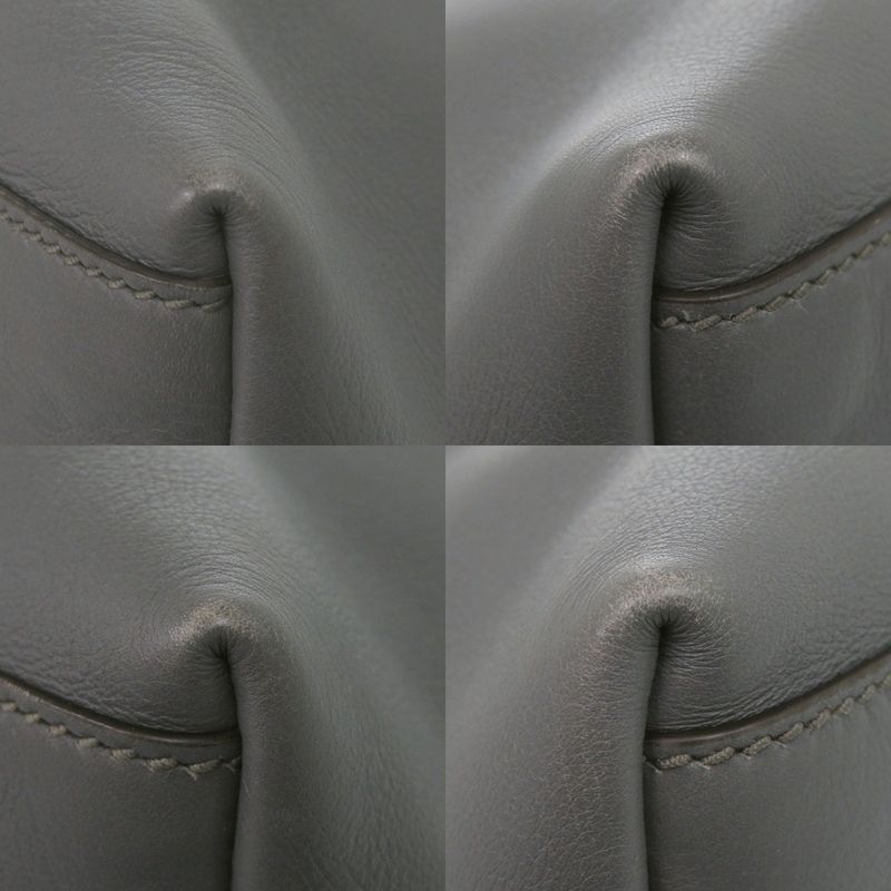 Gucci Bamboo 365345 Leather Grey Tote Bag 0835 Gucci