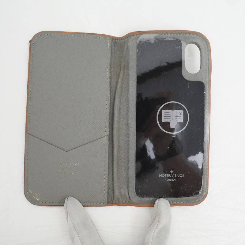Louis Vuitton Folio Iphonex 10 M63241 Monogram Green Ladies Men's