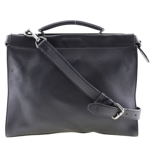 Fendi Peekaboo Celia 2WAY Shoulder Calf Black Men's Business Bag
