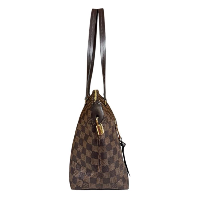 Louis Vuitton Jena PM Damier Tote Bag Damier Canvas N41012 Brown Women Louis